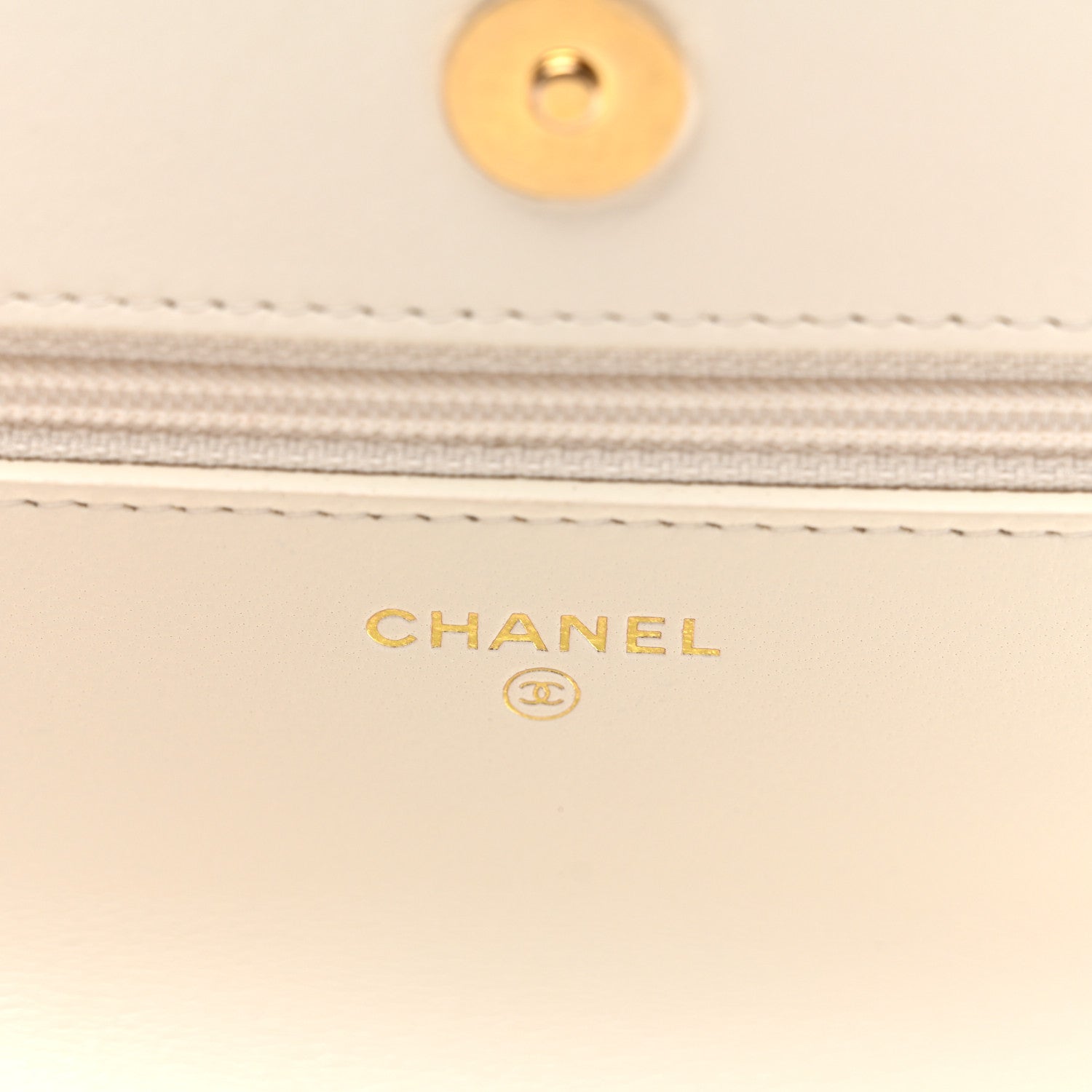 Chanel Lambskin Quilted Chanel 19 Wallet On Chain WOC White 6 of 11