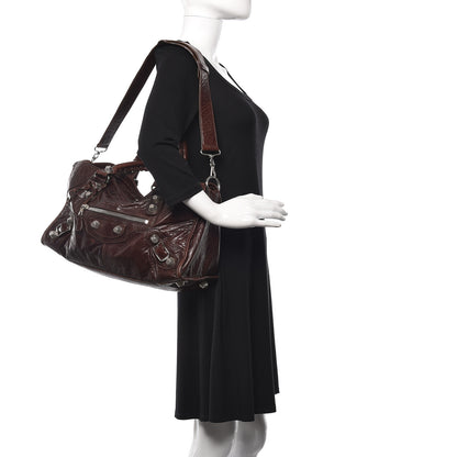 Balenciaga Chevre Giant 21 Silver Hardware Part Time Mogano 2 of 17