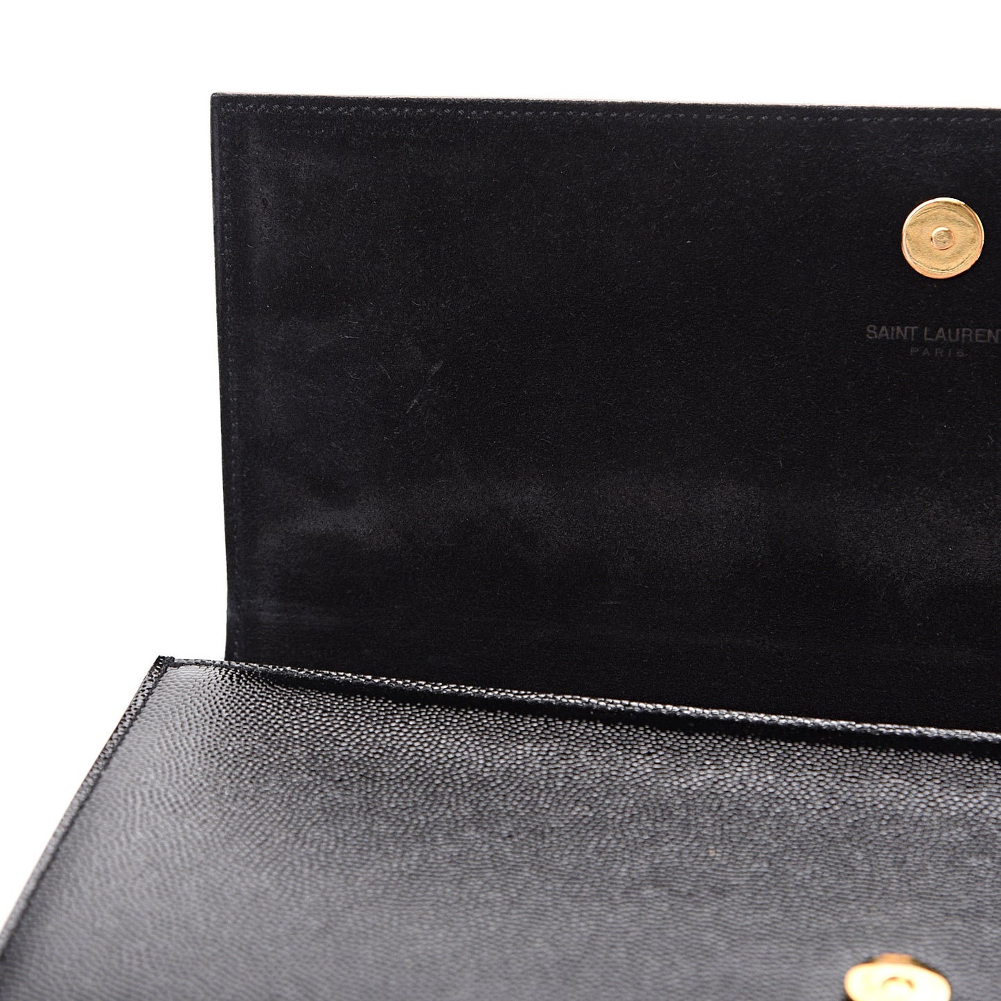 Grain De Poudre Monogram Cassandre Clutch Black