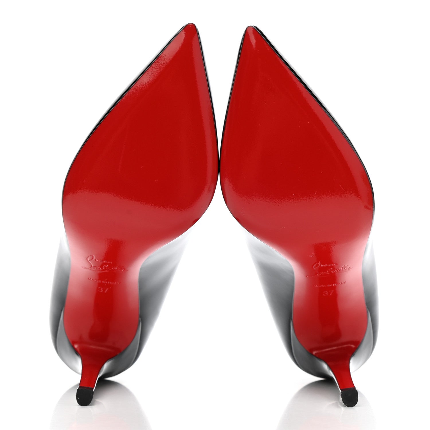 Christian Louboutin Patent Pigalle 100 Pumps 37 Black 5 of 9