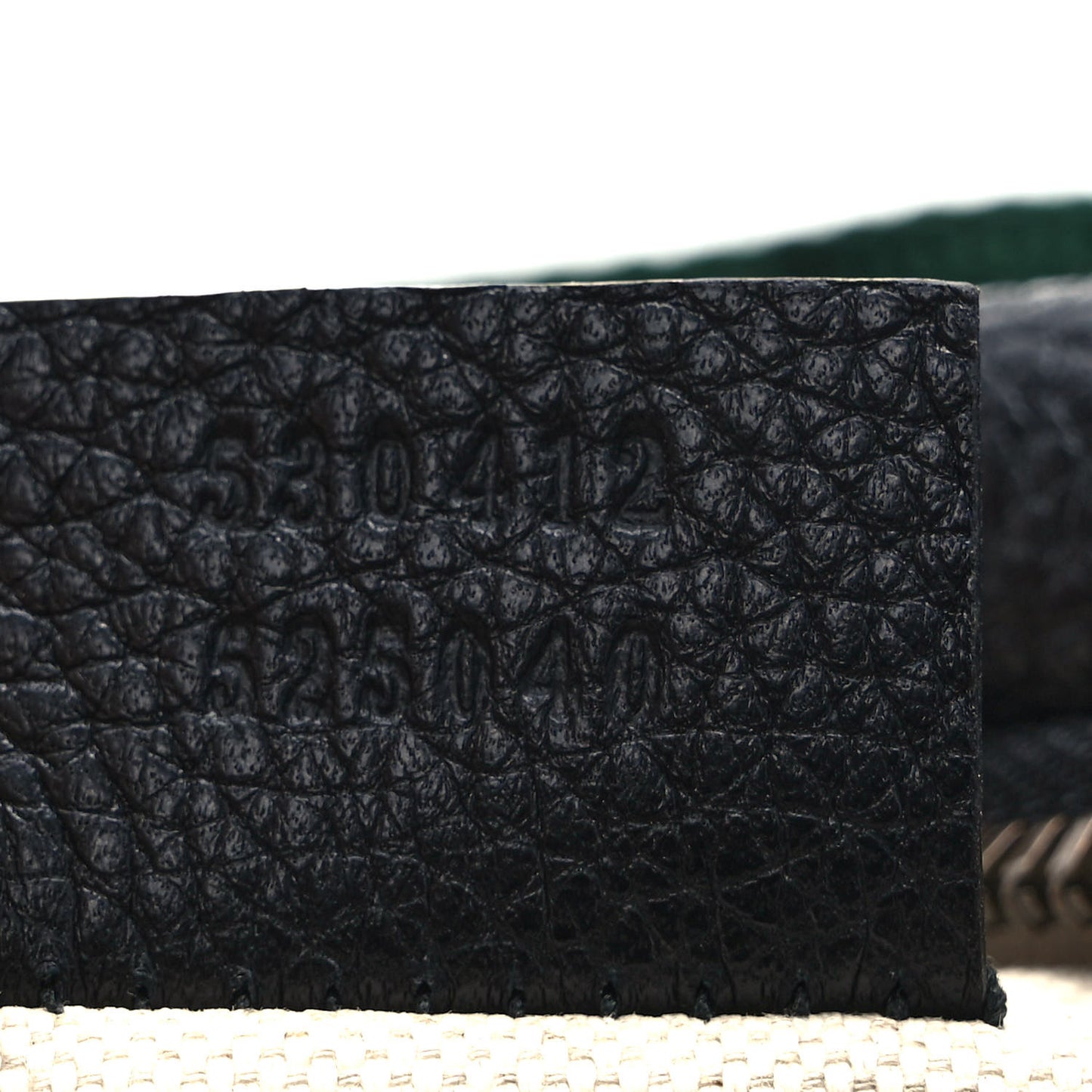 Grained Calfskin Logo Belt Bag Black