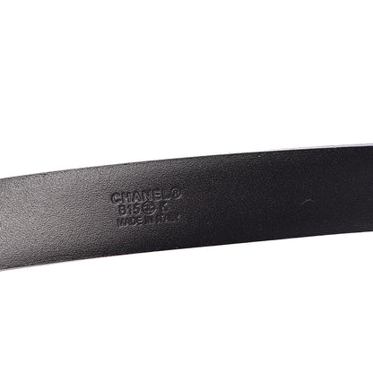 Chanel Lambskin Belt 80 32 Black 6 of 7