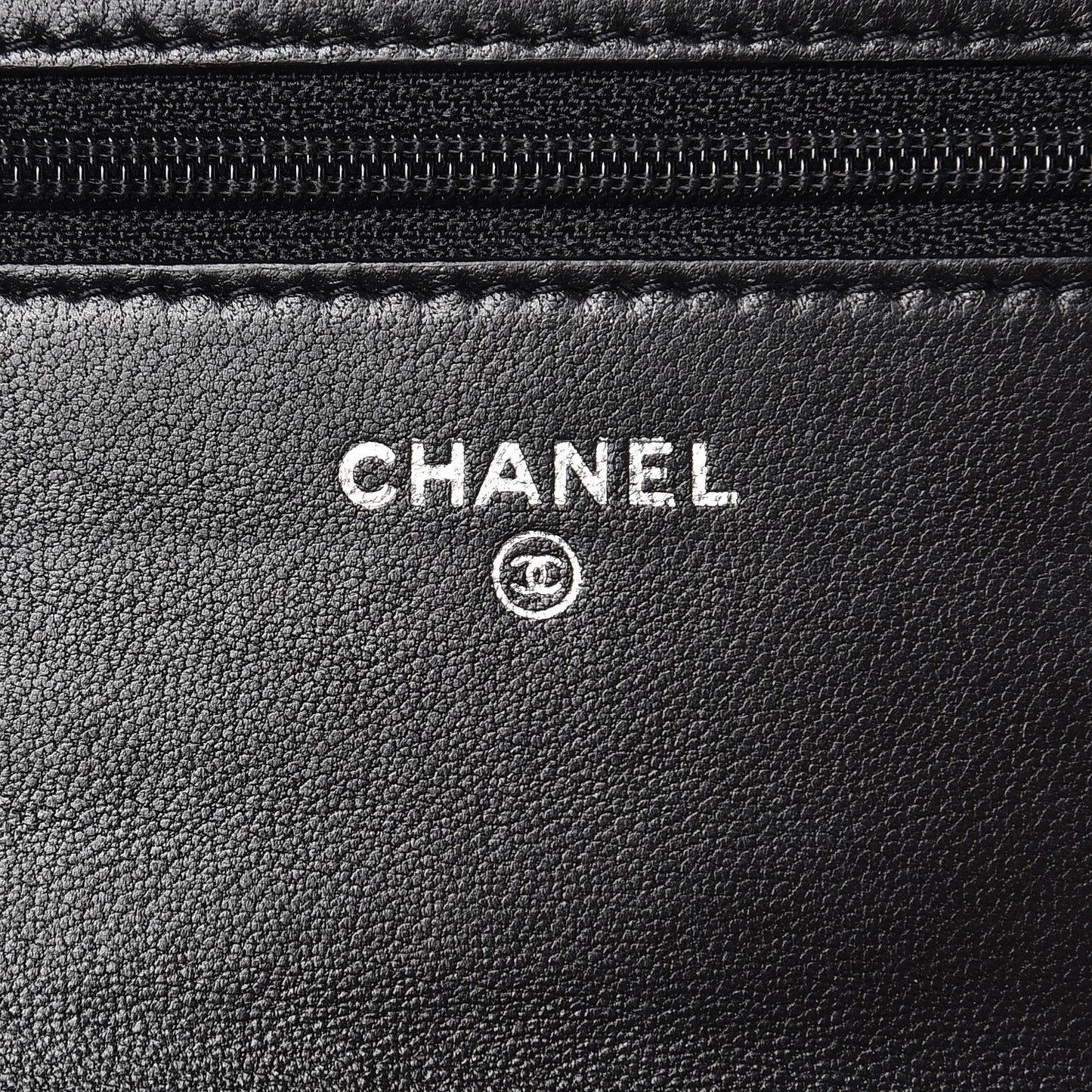 Lambskin Quilted Boy Wallet On Chain WOC Black