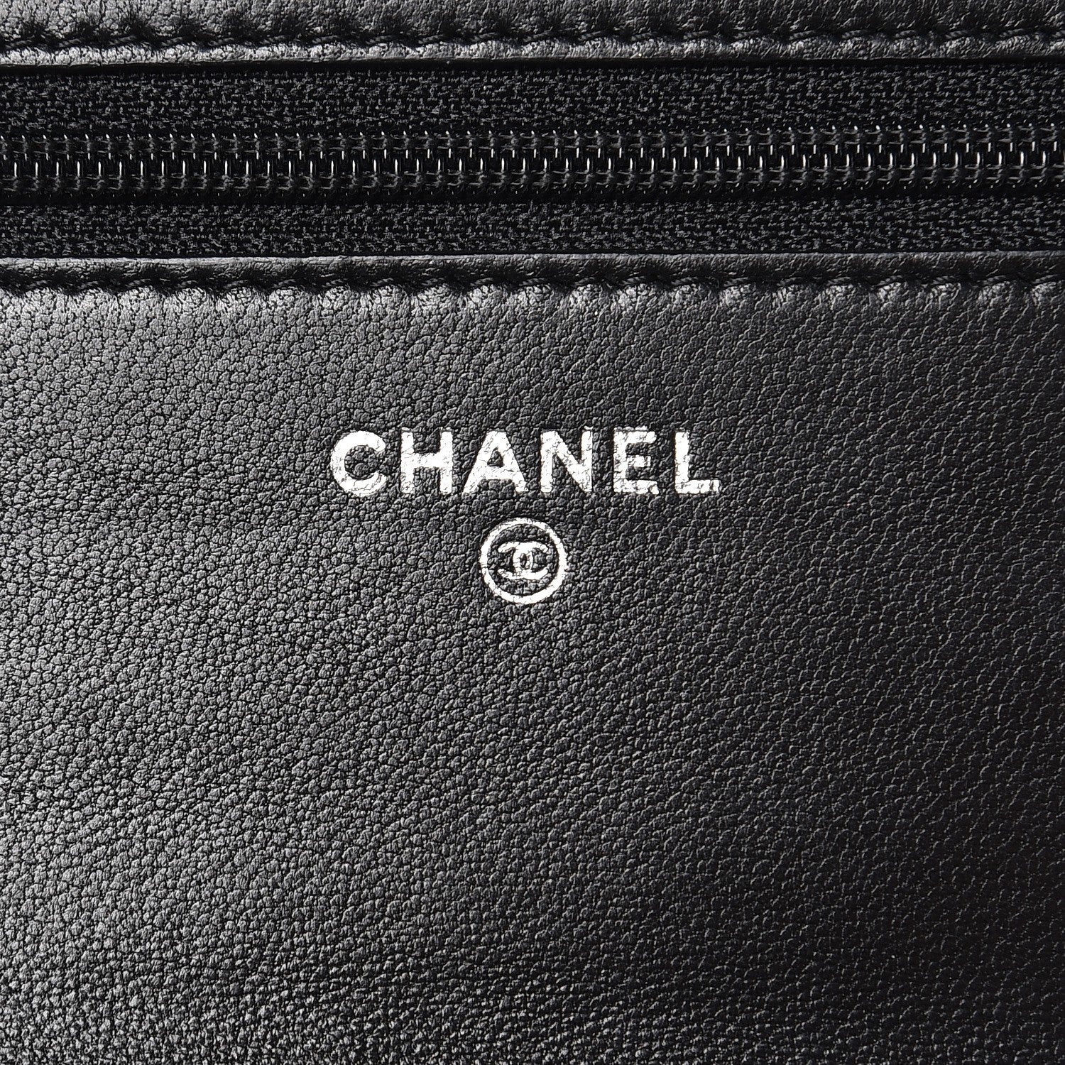 Chanel Lambskin Quilted Boy Wallet On Chain WOC Black 6 of 9