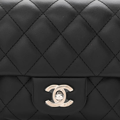 Chanel Calfskin Quilted CC Uniform Flap Belt Bag Black 9 of 11