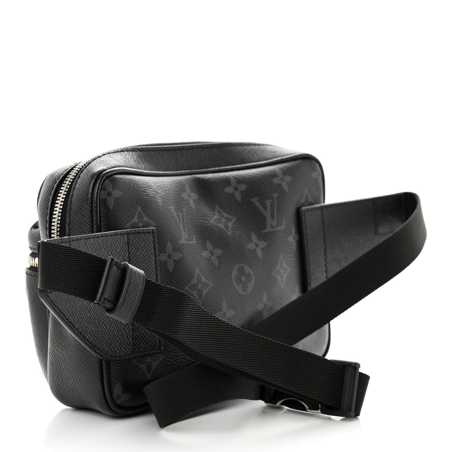Louis Vuitton LOUIS VUITTON Taiga Monogram Outdoor Bumbag Black 3 of 9