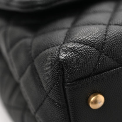 Chanel Caviar Quilted Small Coco Handle Flap Black 8 of 12