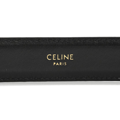 Celine Box Calfskin Small 25mm Triomphe Belt 75 30 Black 5 of 7