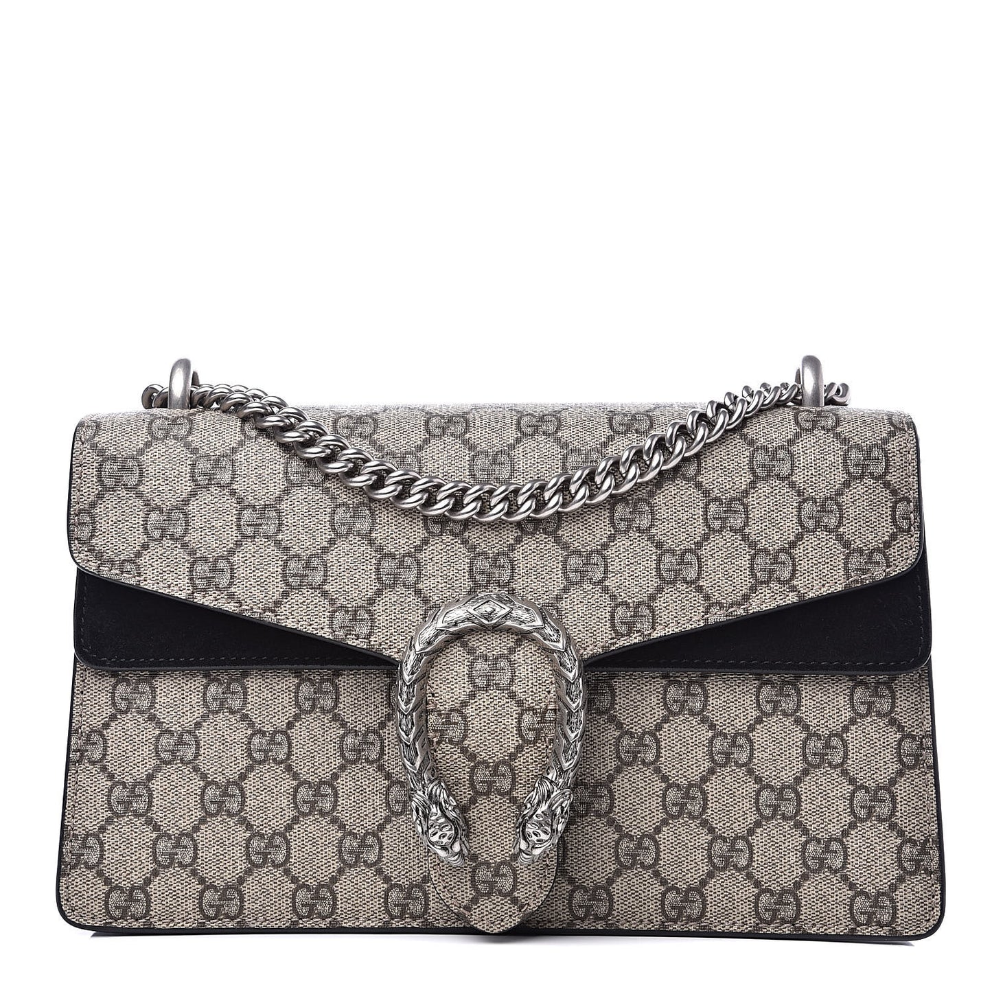 GG Supreme Monogram Small Dionysus Shoulder Bag Black