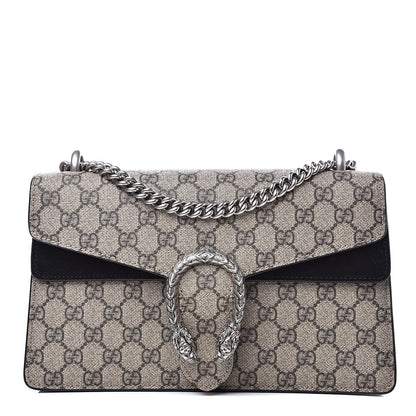 Gucci GG Supreme Monogram Small Dionysus Shoulder Bag Black 1 of 14