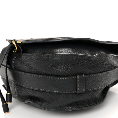 Chloe Grained Calfskin Medium Marcie Saddle Bag Black 10 of 14