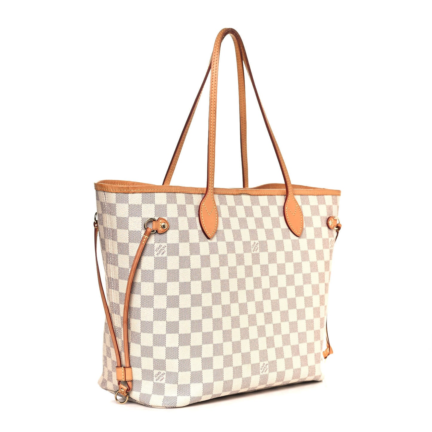 Damier Azur Neo Neverfull MM Rose Ballerine