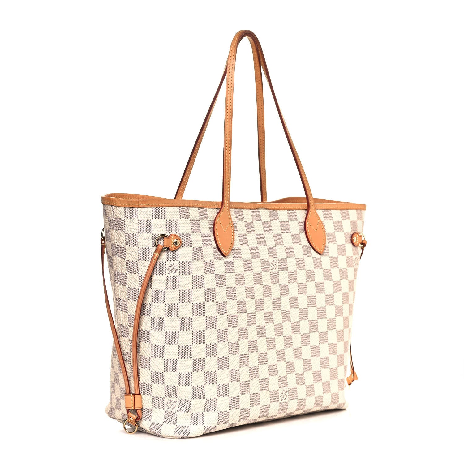 Louis Vuitton Damier Azur Neo Neverfull MM Rose Ballerine 3 of 16