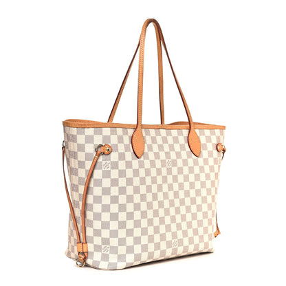 Louis Vuitton Damier Azur Neo Neverfull MM Rose Ballerine 3 of 16
