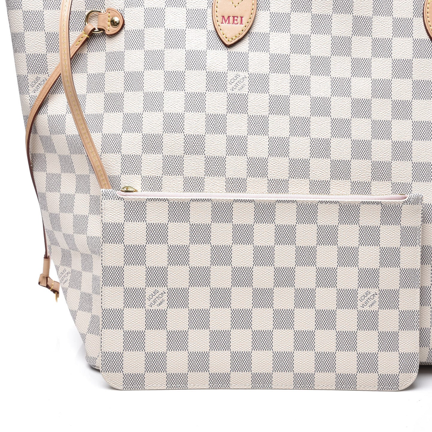 Damier Azur Neo Neverfull GM Rose Ballerine