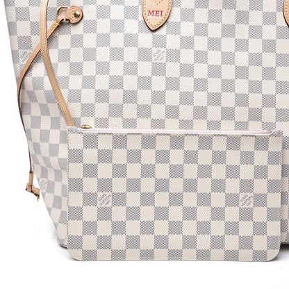 Louis Vuitton Damier Azur Neo Neverfull GM Rose Ballerine 12 of 12
