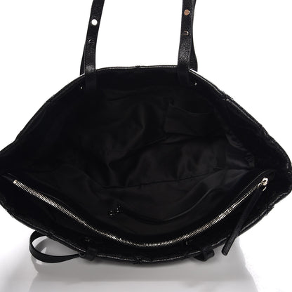Chanel Glazed Calfskin Large On The Road Tote Black 4 of 7