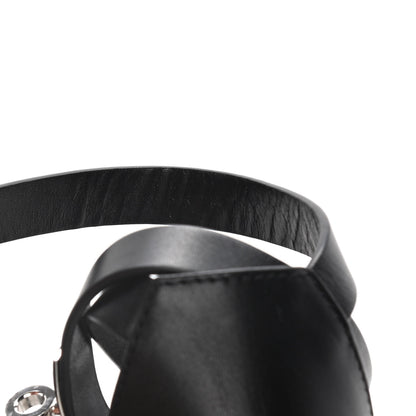 Hermes Calfskin Tipoli Espadrille Wedges 37 Black 11 of 14