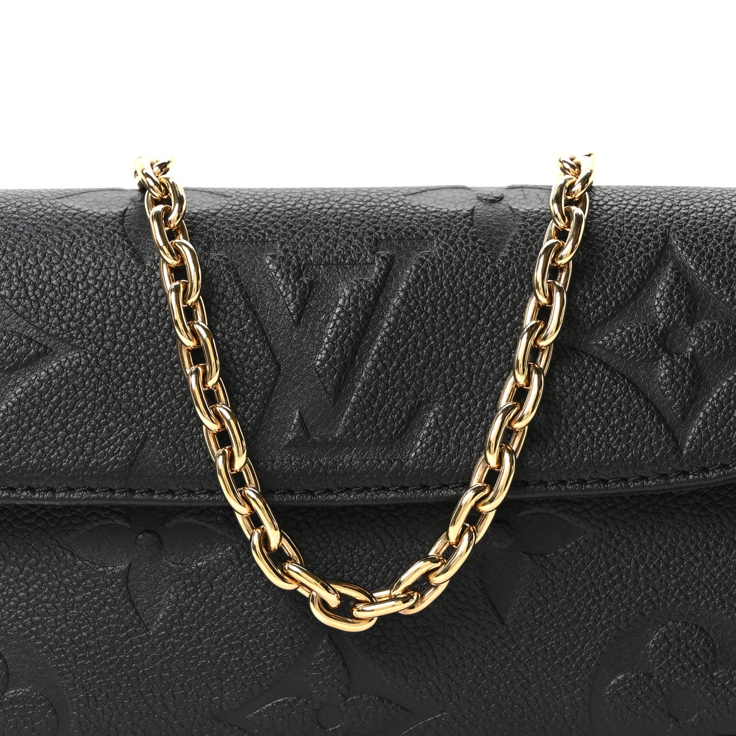 Empreinte Monogram Giant Ivy Wallet On Chain Black