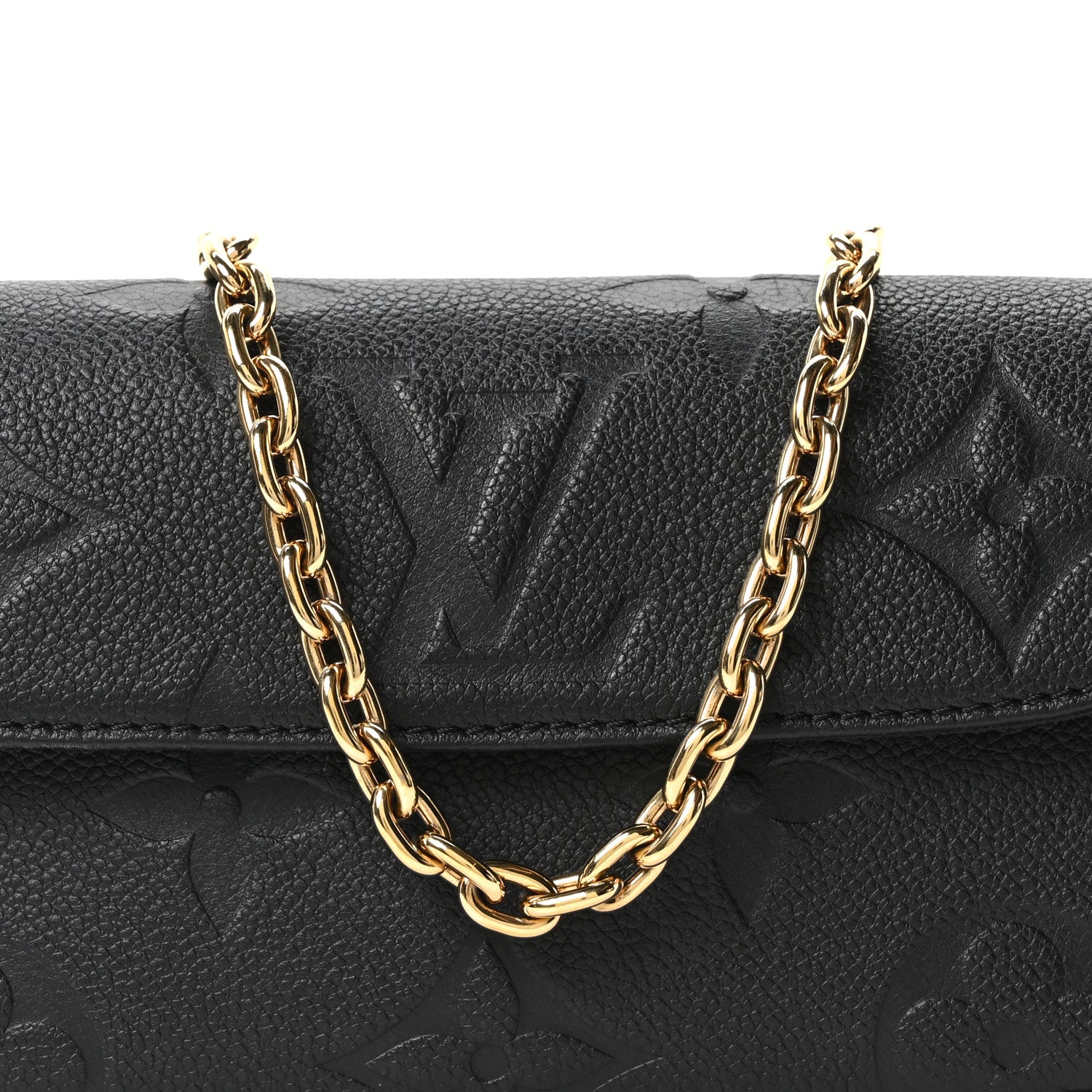 Louis Vuitton Empreinte Monogram Giant Ivy Wallet On Chain Black 7 of 9