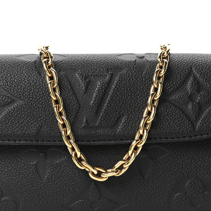 Louis Vuitton Empreinte Monogram Giant Ivy Wallet On Chain Black 7 of 9
