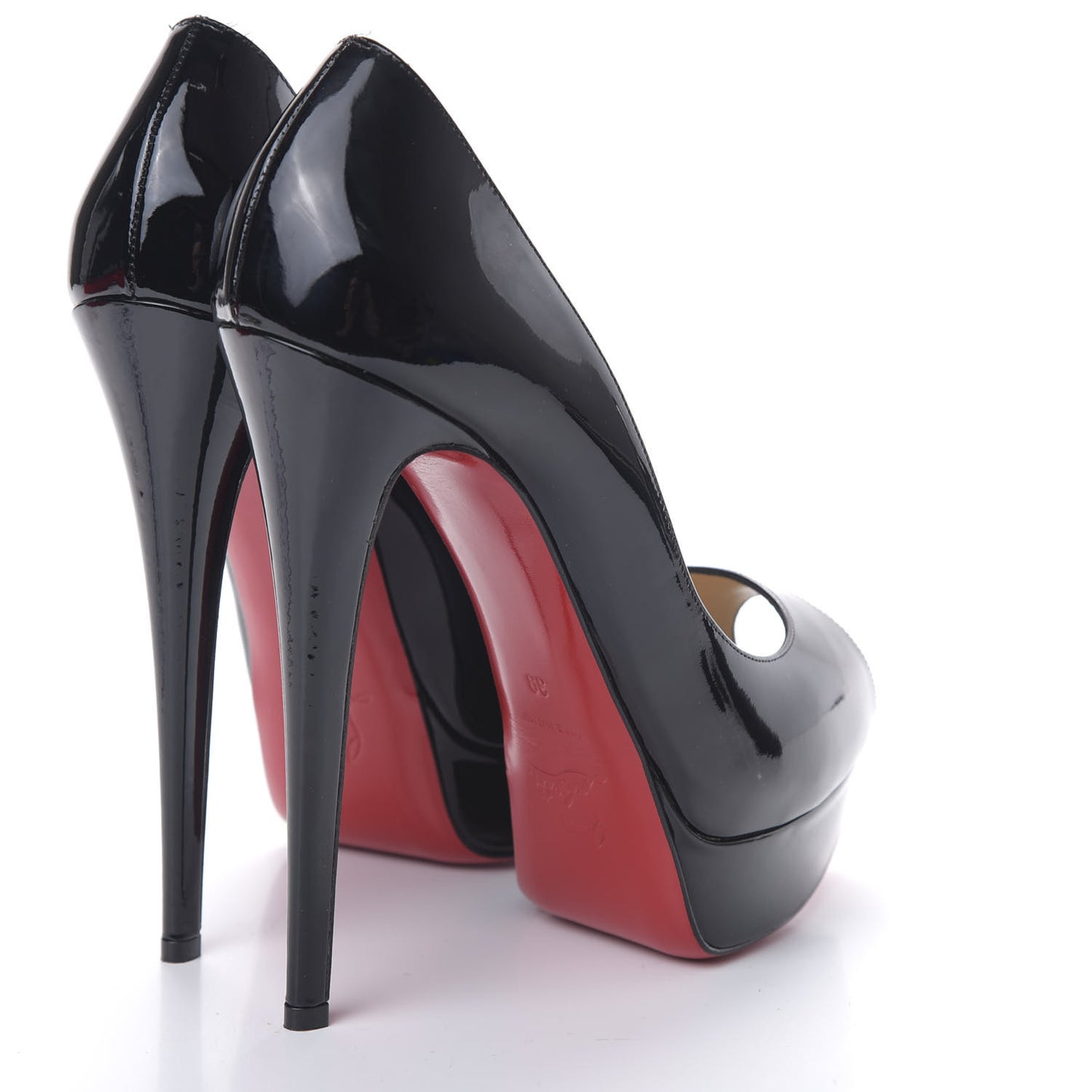 Patent Lady Peep 150 Pumps 38 Black