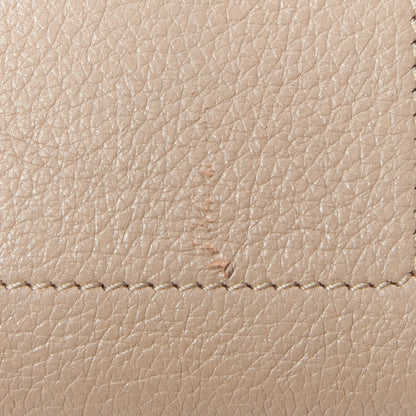 Celine Drummed Calfskin Bi-Color Nano Luggage Navy Dune 9 of 9