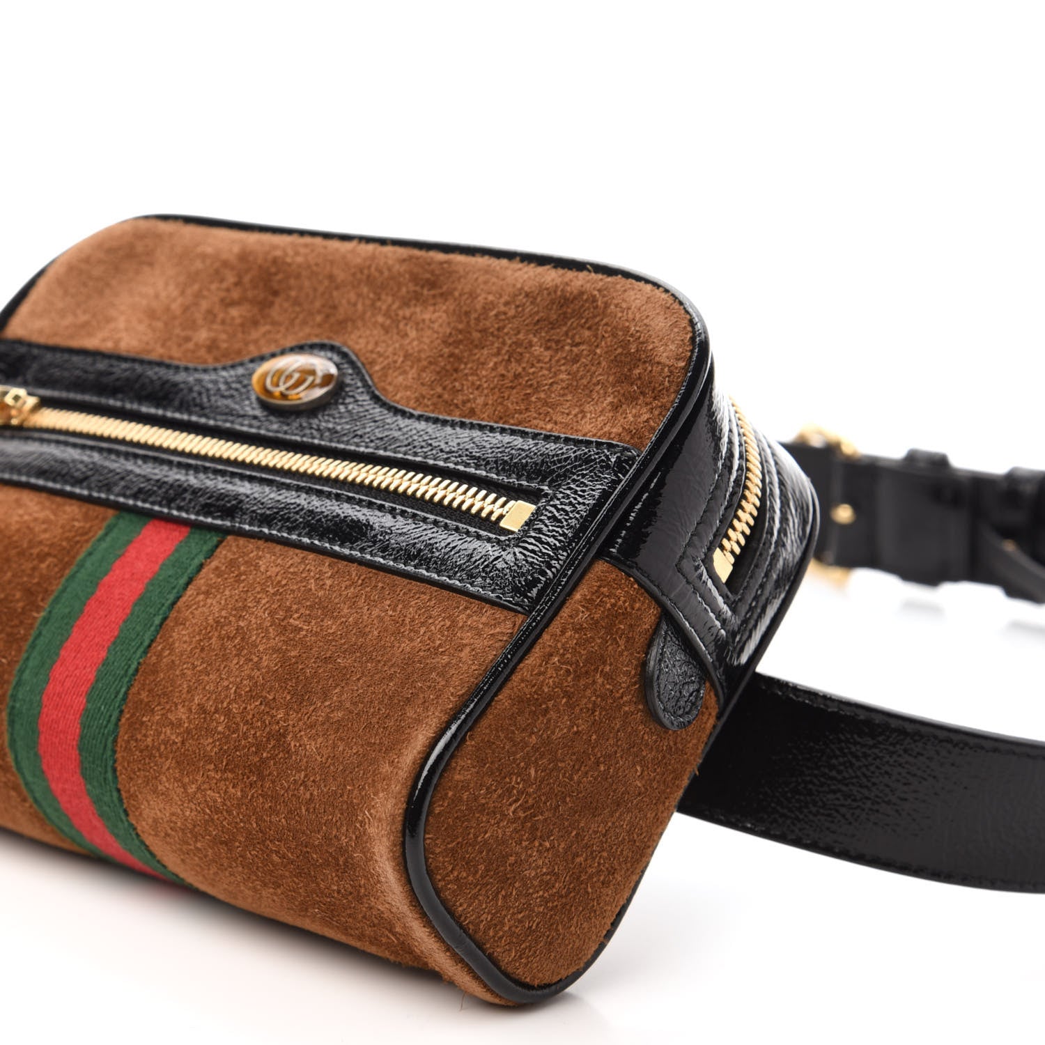 Gucci Suede Small Ophidia Belt Bag 95 38 Brown 7 of 11