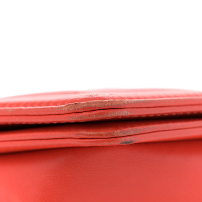 Chanel Wrinkled Lambskin Chevron Quilted Medium Boy Flap Orange 13 of 13