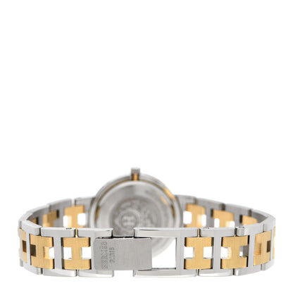 Hermes Stainless Steel 24mm Clipper Quartz Watch Gold 3 of 4