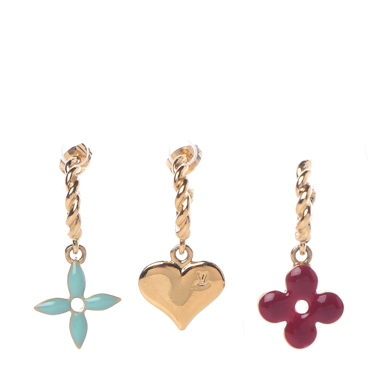 Louis Vuitton Sweet Monogram Earrings Gold 1 of 3