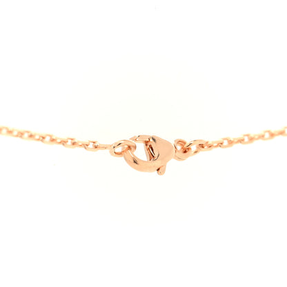 Hermes Lacquered Rose Gold Mini Pop H Pendant Necklace Marron Glace 4 of 5