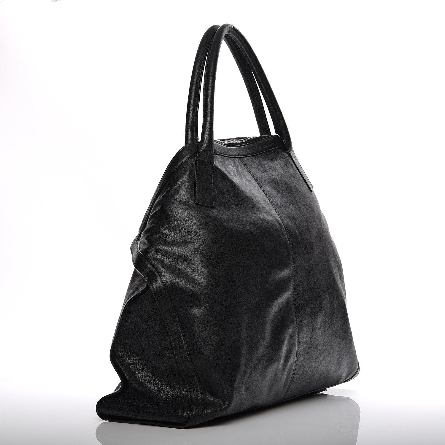 Alexander McQueen Lambskin De Manta Tote Black 3 of 12