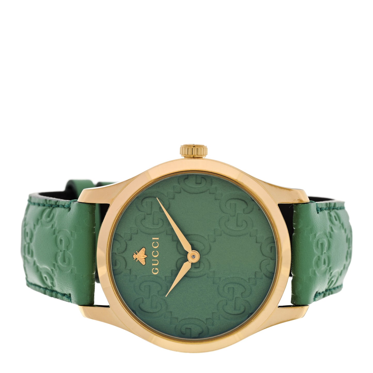 Stainless Steel Calfskin 38mm G-Timeless Quartz Watch Green