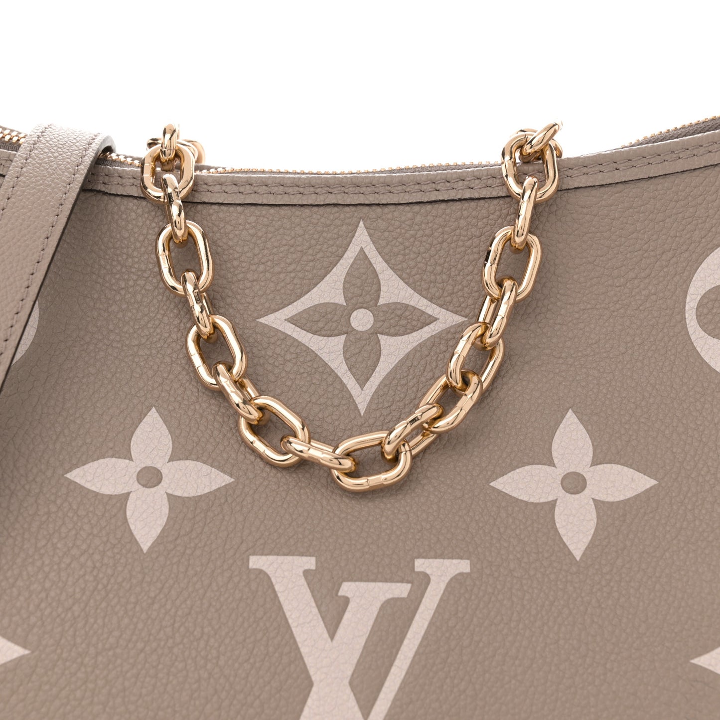 Empreinte Monogram Giant Loop Hobo Dove Gray Cream