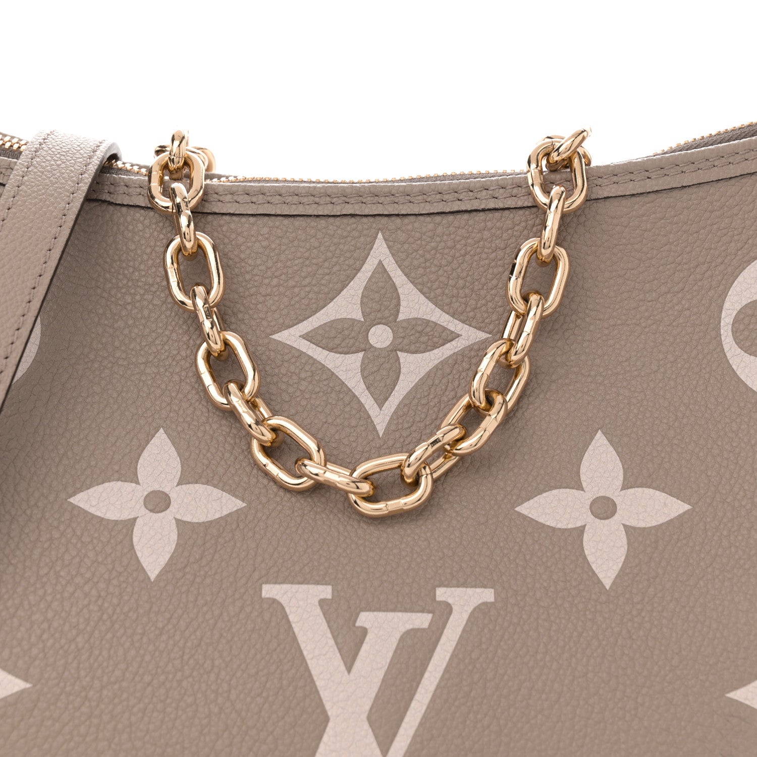 Louis Vuitton Empreinte Monogram Giant Loop Hobo Dove Gray Cream 8 of 11