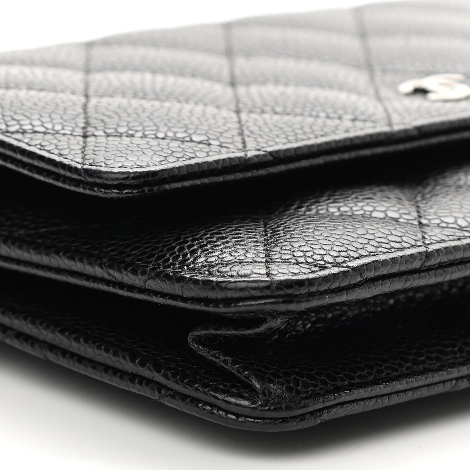 Chanel Caviar Quilted Wallet On Chain WOC Black 10 of 11