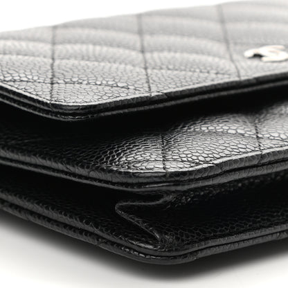 Chanel Caviar Quilted Wallet On Chain WOC Black 10 of 11