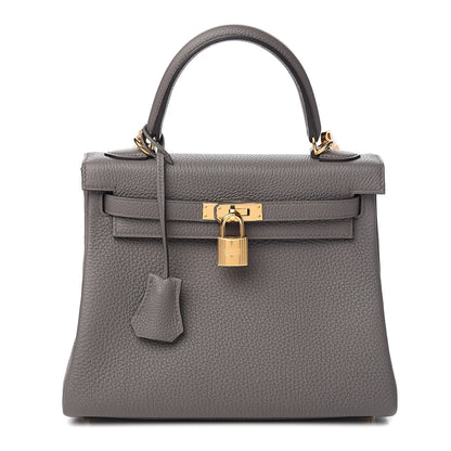 Hermes Togo Kelly Retourne 25 Etain 1 of 38