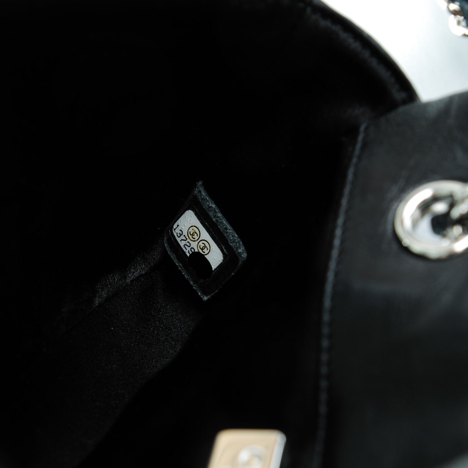 Chanel Lambskin Studded Mini Metal Beauty Flap Black 7 of 7