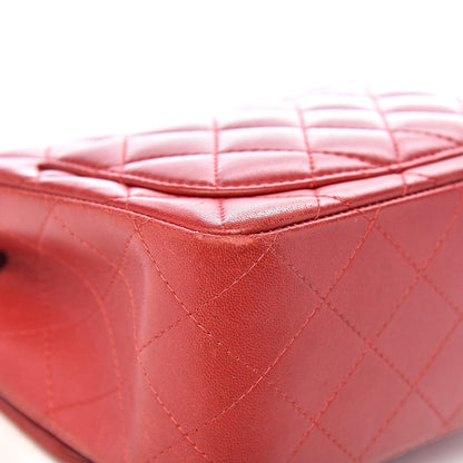 Chanel Lambskin Quilted Mini Square Flap Red 16 of 21