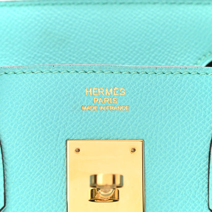 Hermes Epsom Birkin 30 Bleu Atoll 7 of 11