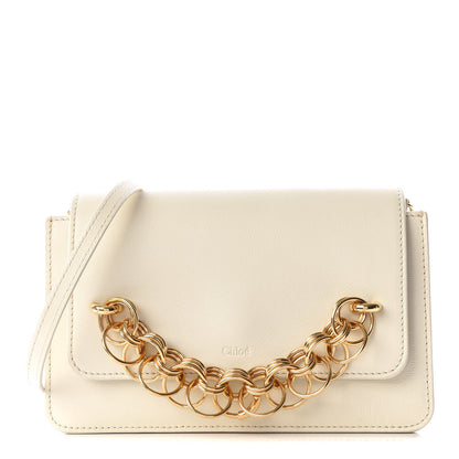 Chloe Calfskin Drew Bijou Clutch Natural White 1 of 10
