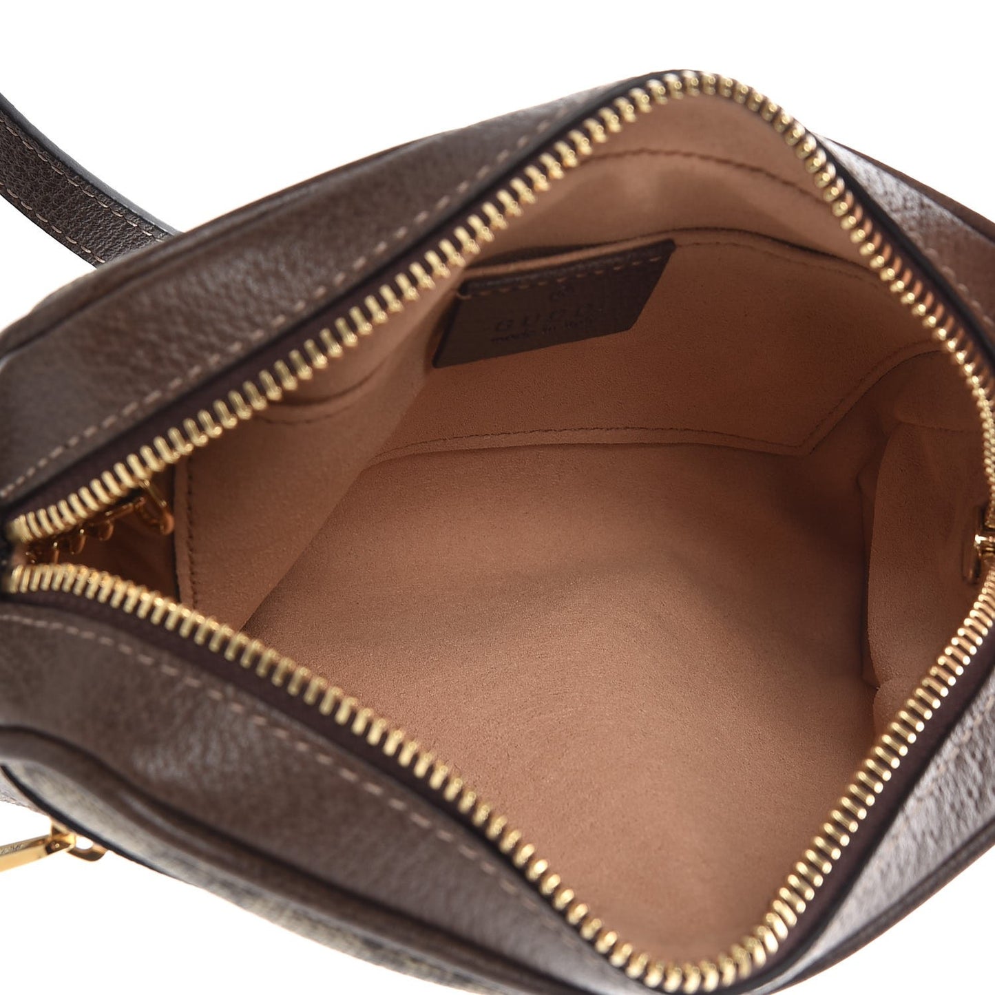 GG Supreme Monogram Web Mini Ophidia Shoulder Bag Brown