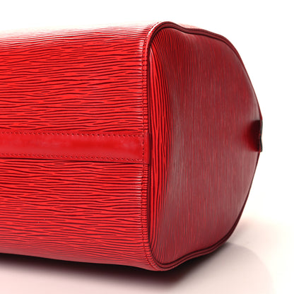 Louis Vuitton Epi Speedy 30 Castillan Red 10 of 11