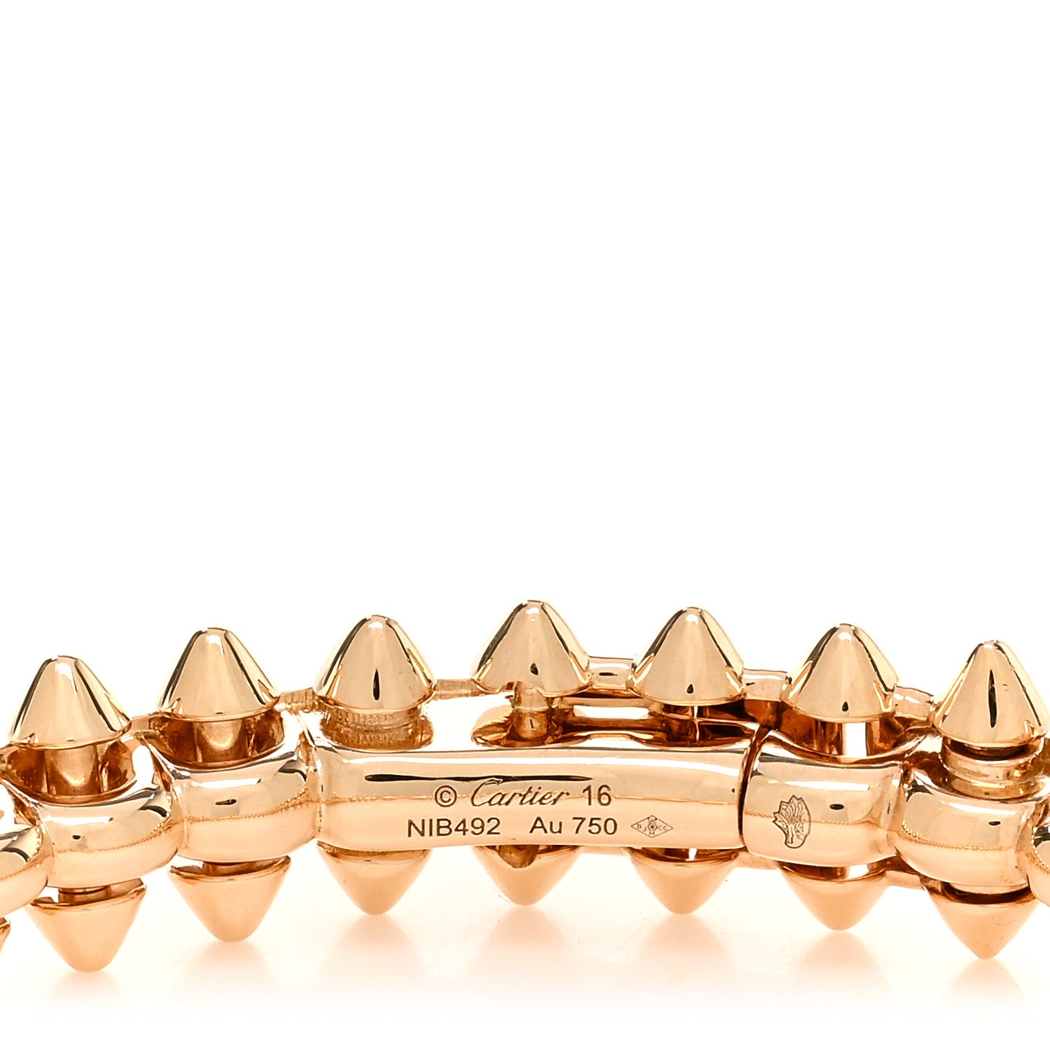 Cartier 18K Pink Gold Medium Clash De Cartier Bracelet 16 3 of 4