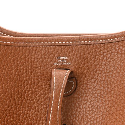 Hermes Taurillon Clemence Allegro Evelyne TPM Gold Cornaline White 6 of 12