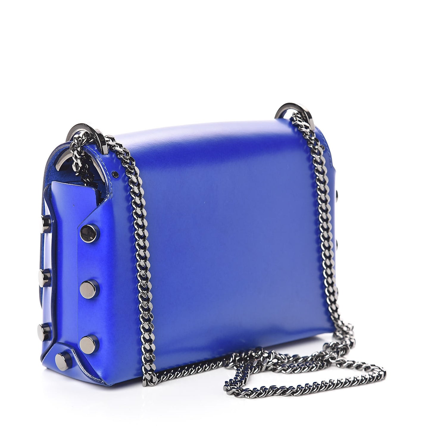 Smooth Calfskin Lockett Petite Shoulder Bag Royal Blue