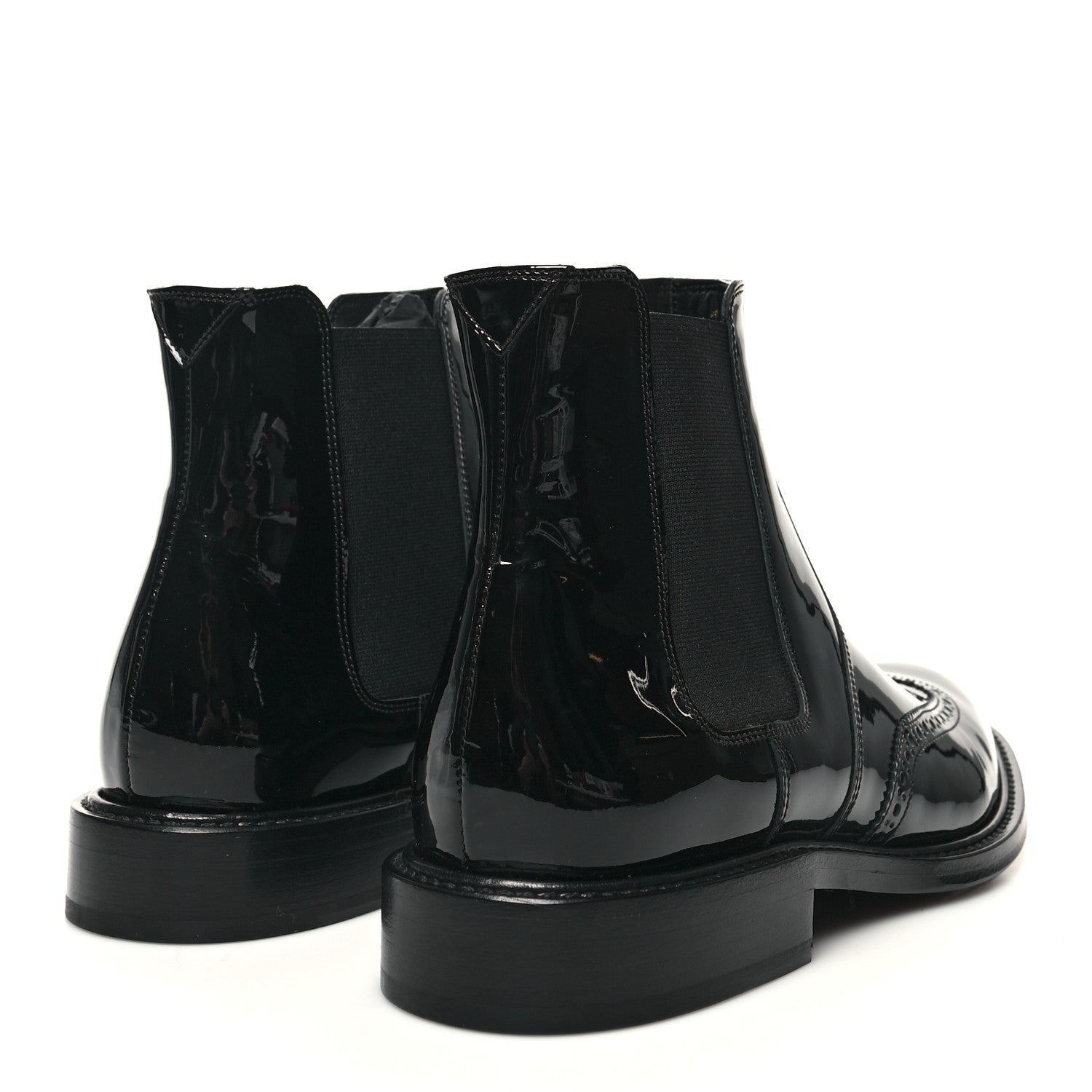 Saint Laurent Calfskin Army 20 Mens Chelsea Boots 42.5 Black 4 of 9