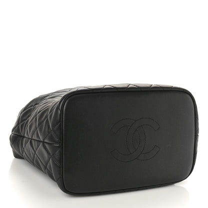 Chanel Lambskin Quilted Large Perfect Meeting Hobo Black 4 of 10